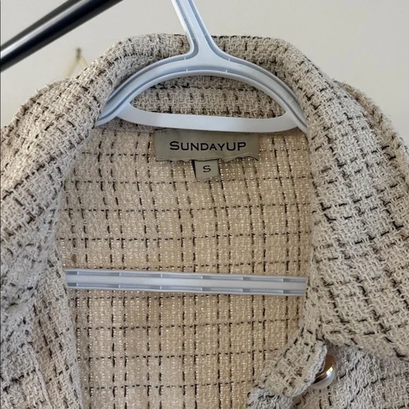 Sunday Beige Textured Jacket - Picture 3 of 5